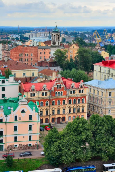 Stará Vyborg. Pohled z věže svatého Olaf. — Stock fotografie