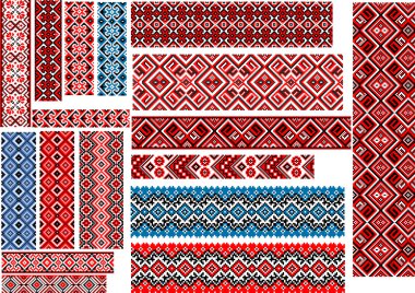 Nakış dikiş için etnik desenler 