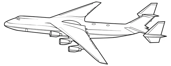 สเก็ตช์เครื่องบิน — ภาพเวกเตอร์สต็อก