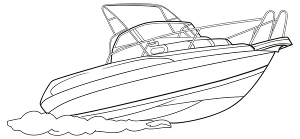 Motorbåt — Stock vektor