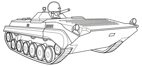 Militärfahrzeug — Stockvektor