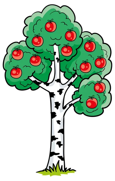Дерево з фруктами — стоковий вектор