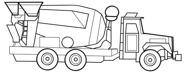 Mezclador de hormigón — Archivo Imágenes Vectoriales