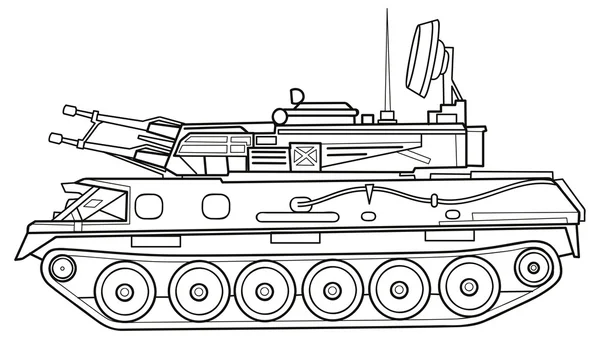 Военный танк — стоковый вектор