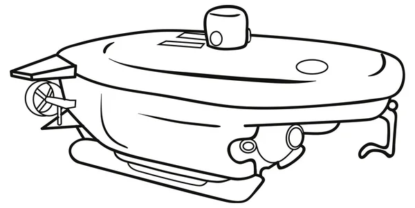 Skizze eines U-Boots — Stockvektor