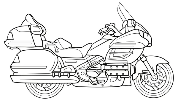 Sketch motocicleta —  Vetores de Stock