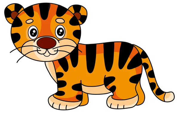 Tigre mignon — Image vectorielle