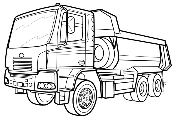 Sketch truck — Stock Vector