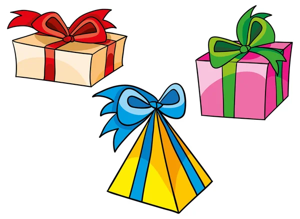 Gifts collection — Stock Vector