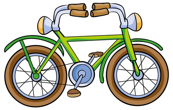 Funny bicycle — Stock Vector