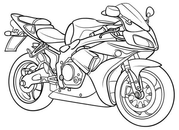 Sketch motocicleta Gráficos Vetores