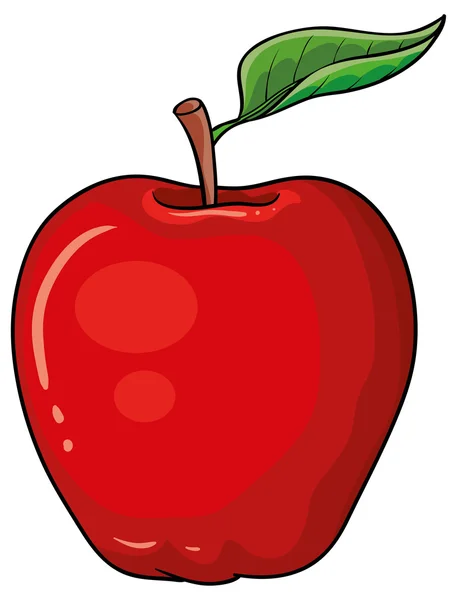 Rött äpple Stockillustration