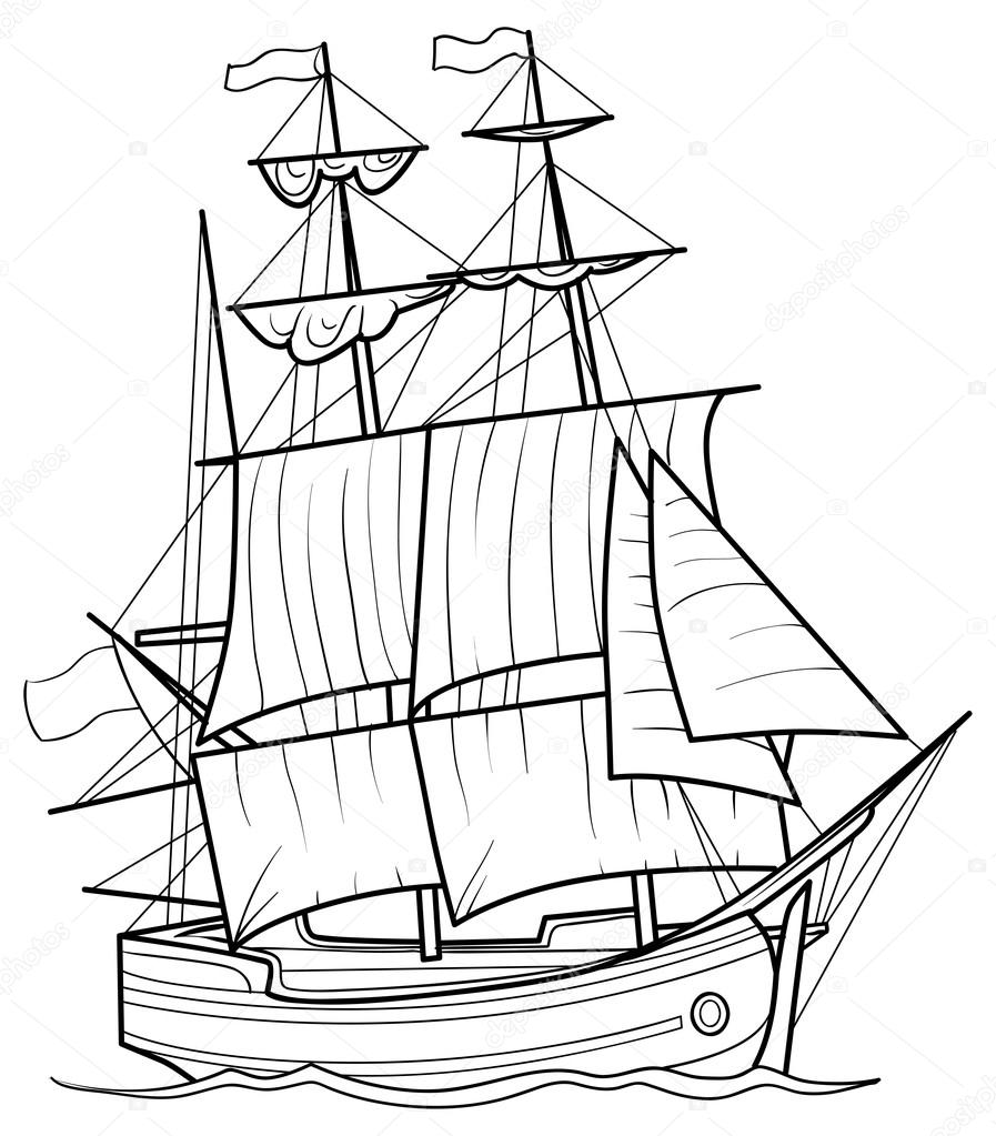 Sketch Yacht