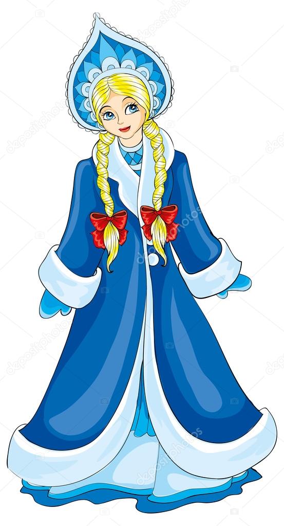 Cartoon Snow-maiden