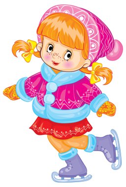 Çizgi film kız paten