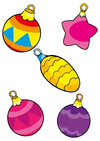 Bolas coloridas de Navidad — Archivo Imágenes Vectoriales