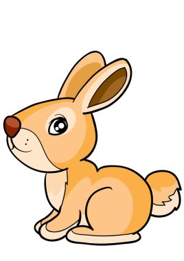 Hare Çizgi Film İllüstrasyonu