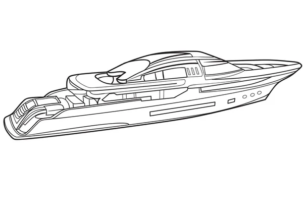 Dibujo del barco ilustración — Archivo Imágenes Vectoriales