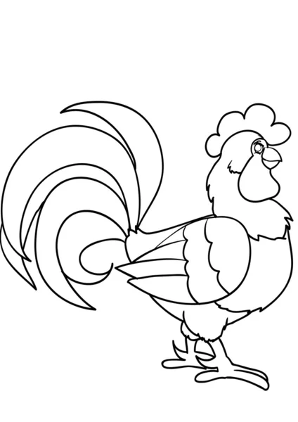 Cock Cartoon illustration — Stock Vector