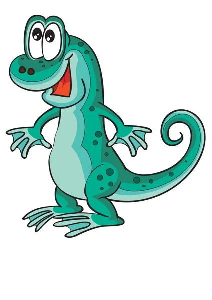Illustration de dessin animé Lizard — Image vectorielle