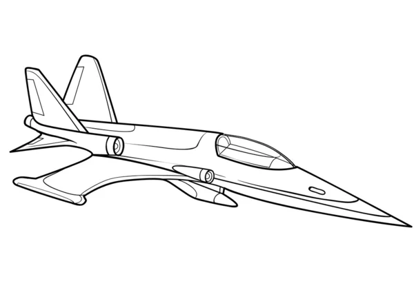 Vliegtuig Cartoon afbeelding — Stockvector