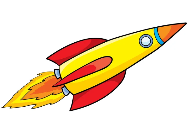 Ilustracja kreskówka rakiet — Wektor stockowy