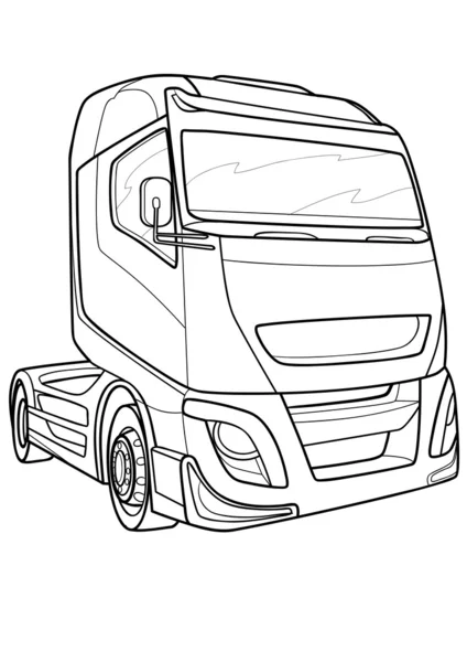 Camion illustration de bande dessinée — Image vectorielle