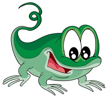 komik karikatür kertenkele