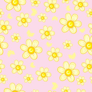 Çiçeklerle kusursuz desen