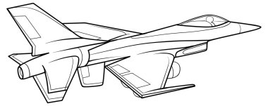 Uçak kroki çizimi