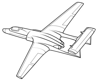 Uçak kroki çizimi
