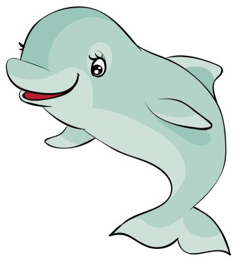 Çizgi film beyaz balina