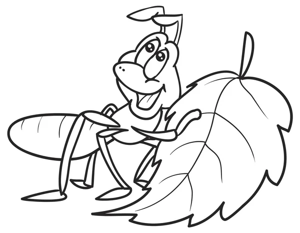 Glückliche Cartoon-Ameise — Stockvektor