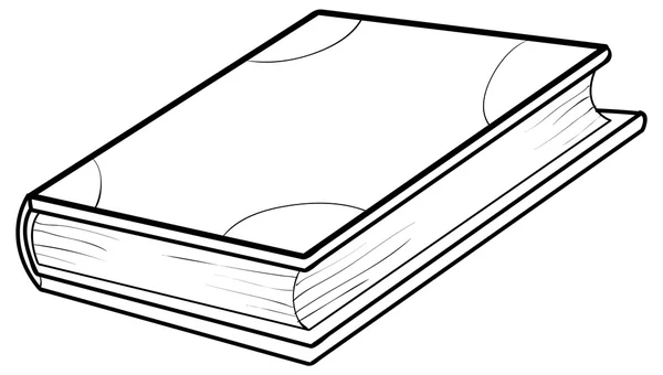 Skiss illustration av bok — Stock vektor
