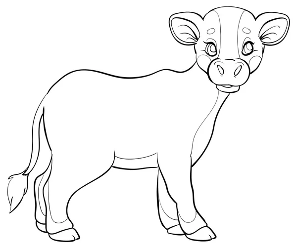 Funny cartoon Calf — Stock Vector
