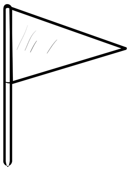 Kontrollpunkt Flagge Symbol — Stockvektor