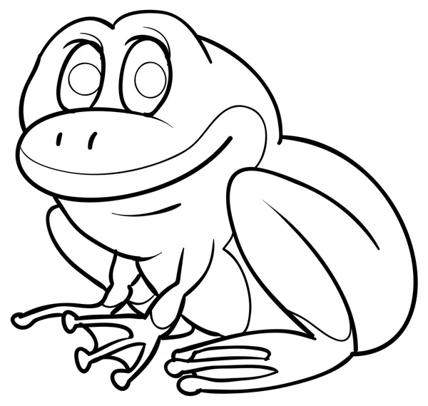 Joyeux dessin animé Grenouille — Image vectorielle