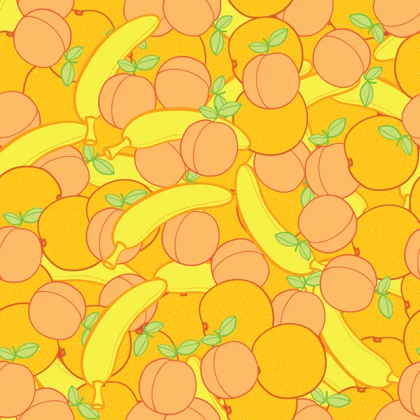 Modèle de fruits sans couture — Image vectorielle