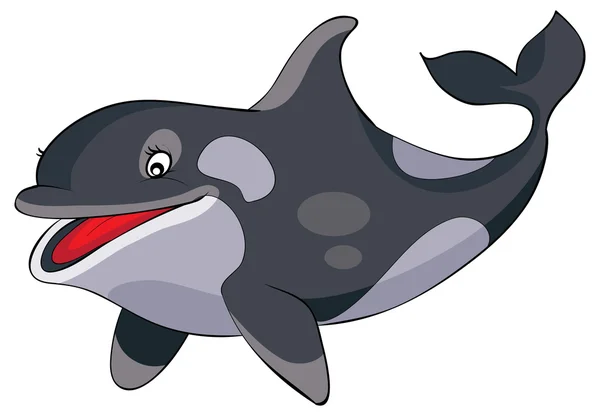 Cartoon gelukkig Grampus — Stockvector