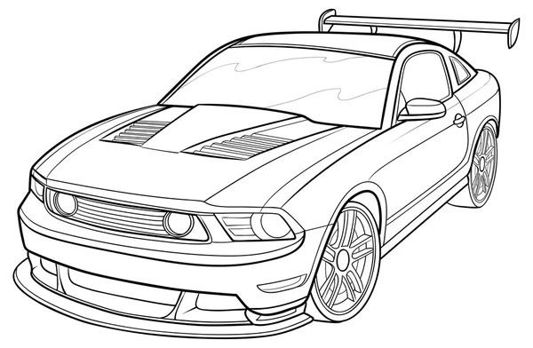 Гоночний автомобіль ілюстрація — стоковий вектор