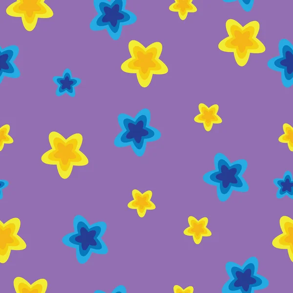 Seamless pattern with stars — Stock Vector