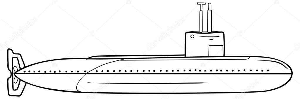 Sketch illustration of Submarine