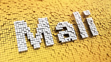 Pixelated Mali ülke