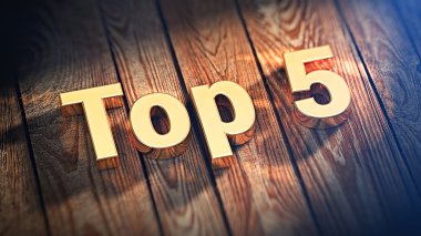 Top 5 ahşap plakalar üzerinde kelime