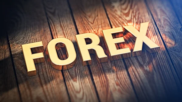 Word Forex on wood planks — Stock Photo, Image