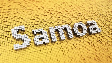 Pixelated Samoa ülke