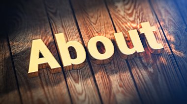 Word hakkında ahşap plakalar üzerinde