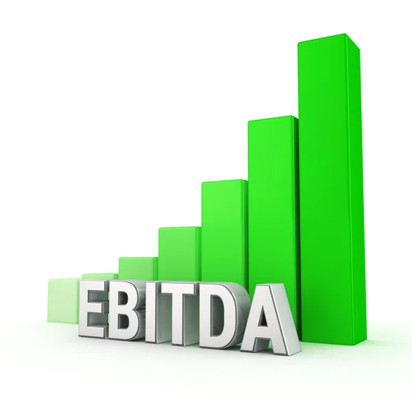 EBITDA waarde is groeien — Stockfoto