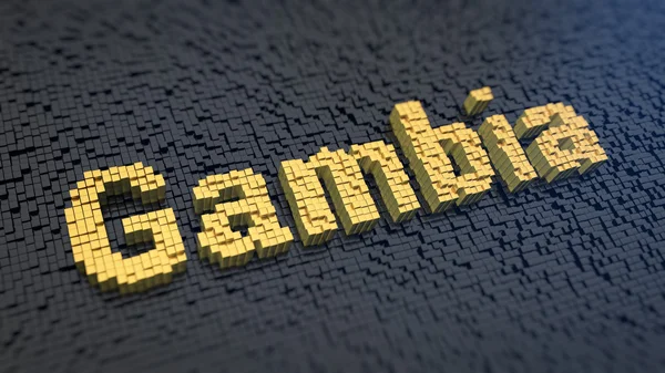 Gambia cubics paese — Foto Stock