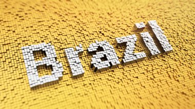 Pixelated Brezilya ülke